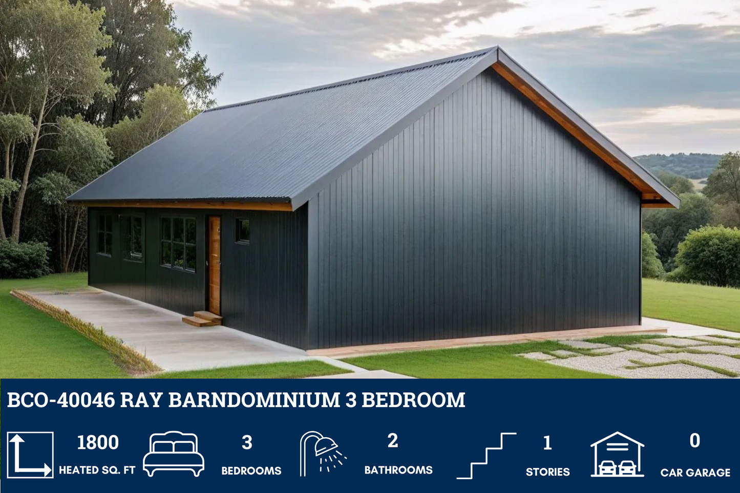 BCO-40046 Ray Barndominium House Plan
