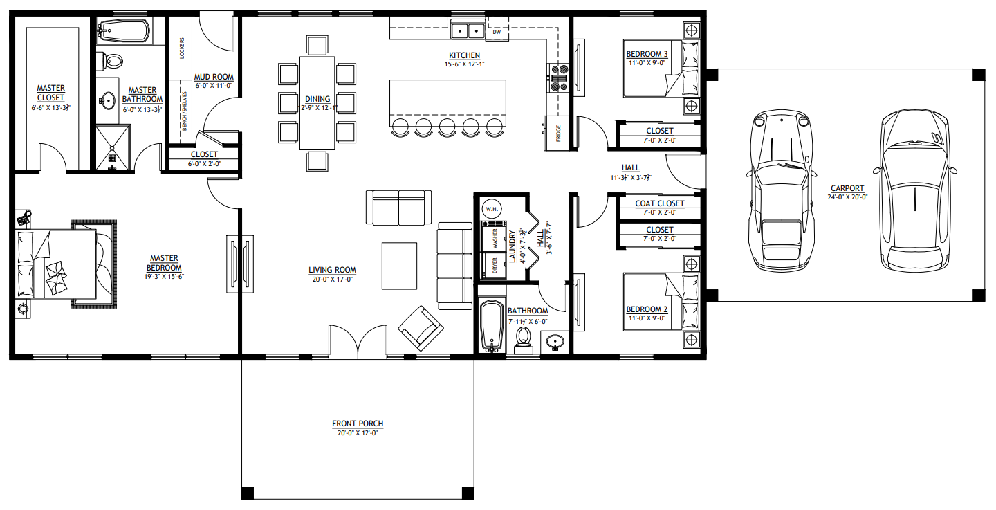 BCO-40046 Ray Barndominium House Plan