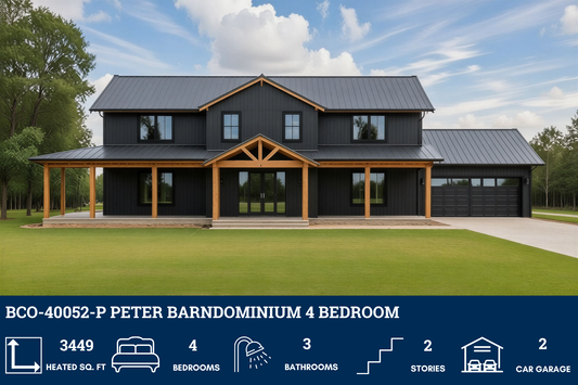BCO-40052-P Peter Barndominium House Plan