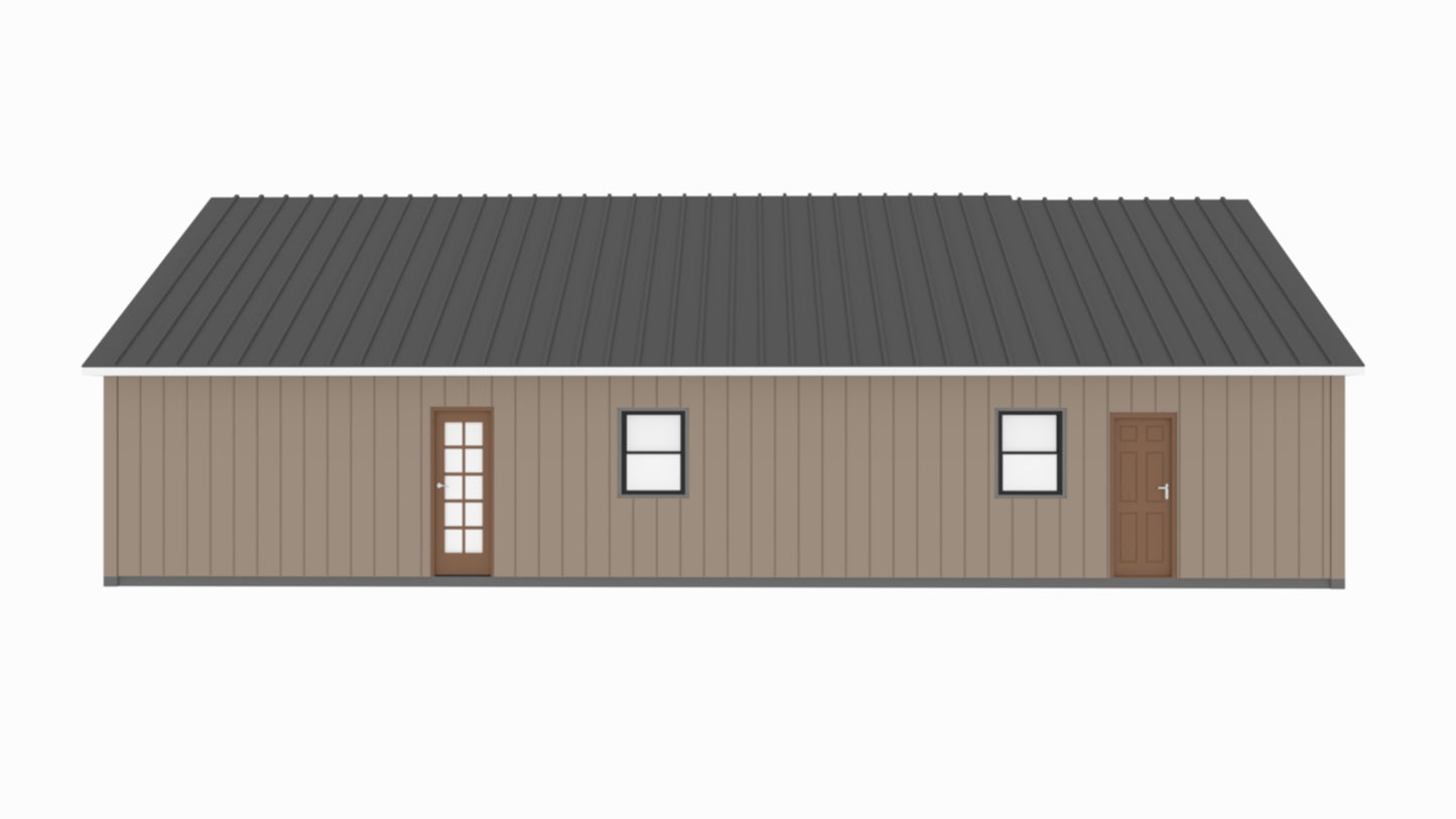 BCO-40055-K Kimberly Barndominium House Plan