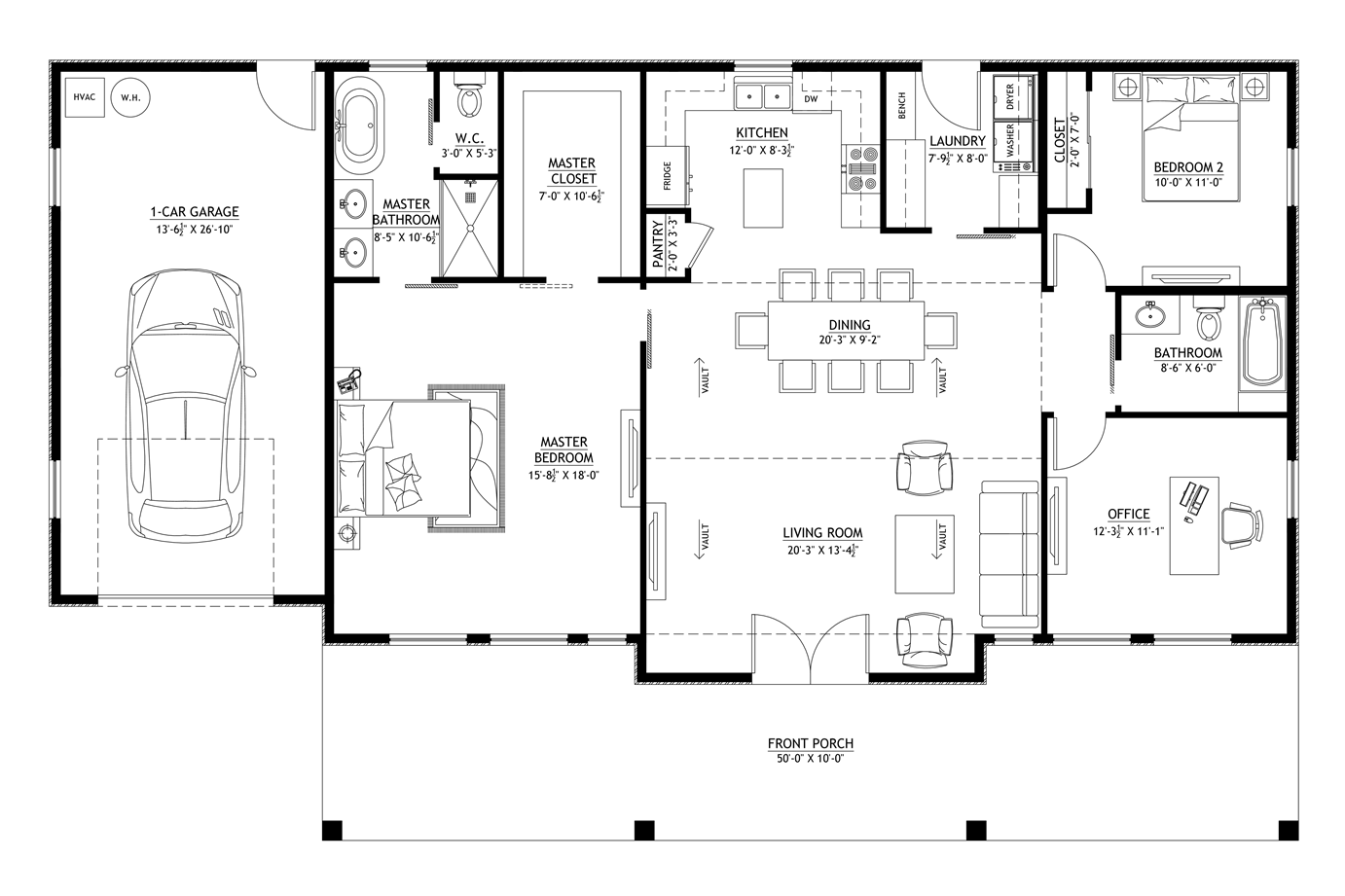 BCO-40055-K Kimberly Barndominium House Plan