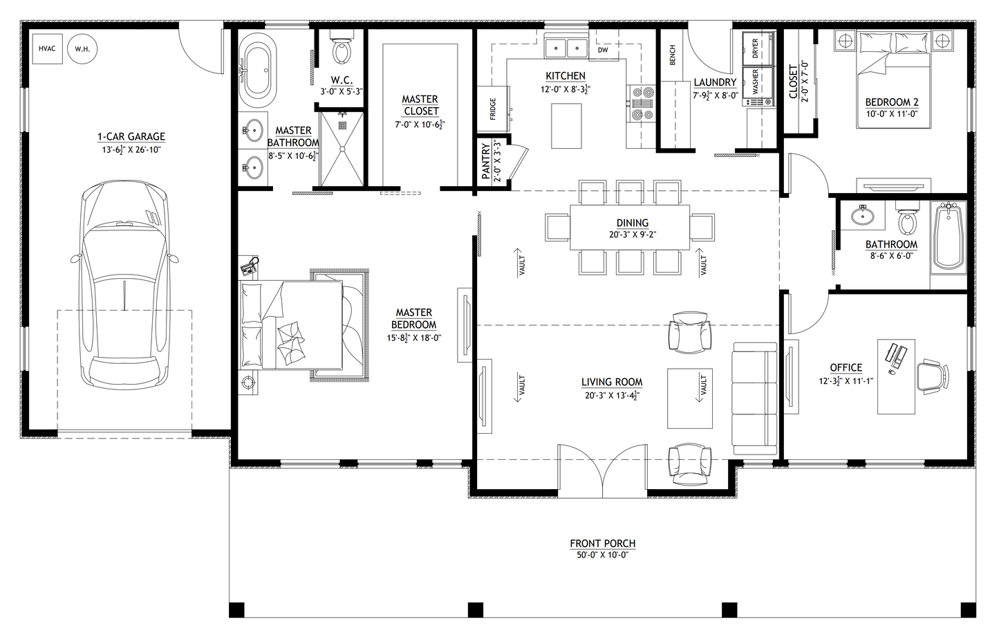 BCO-40055-K Kimberly Barndominium House Plan