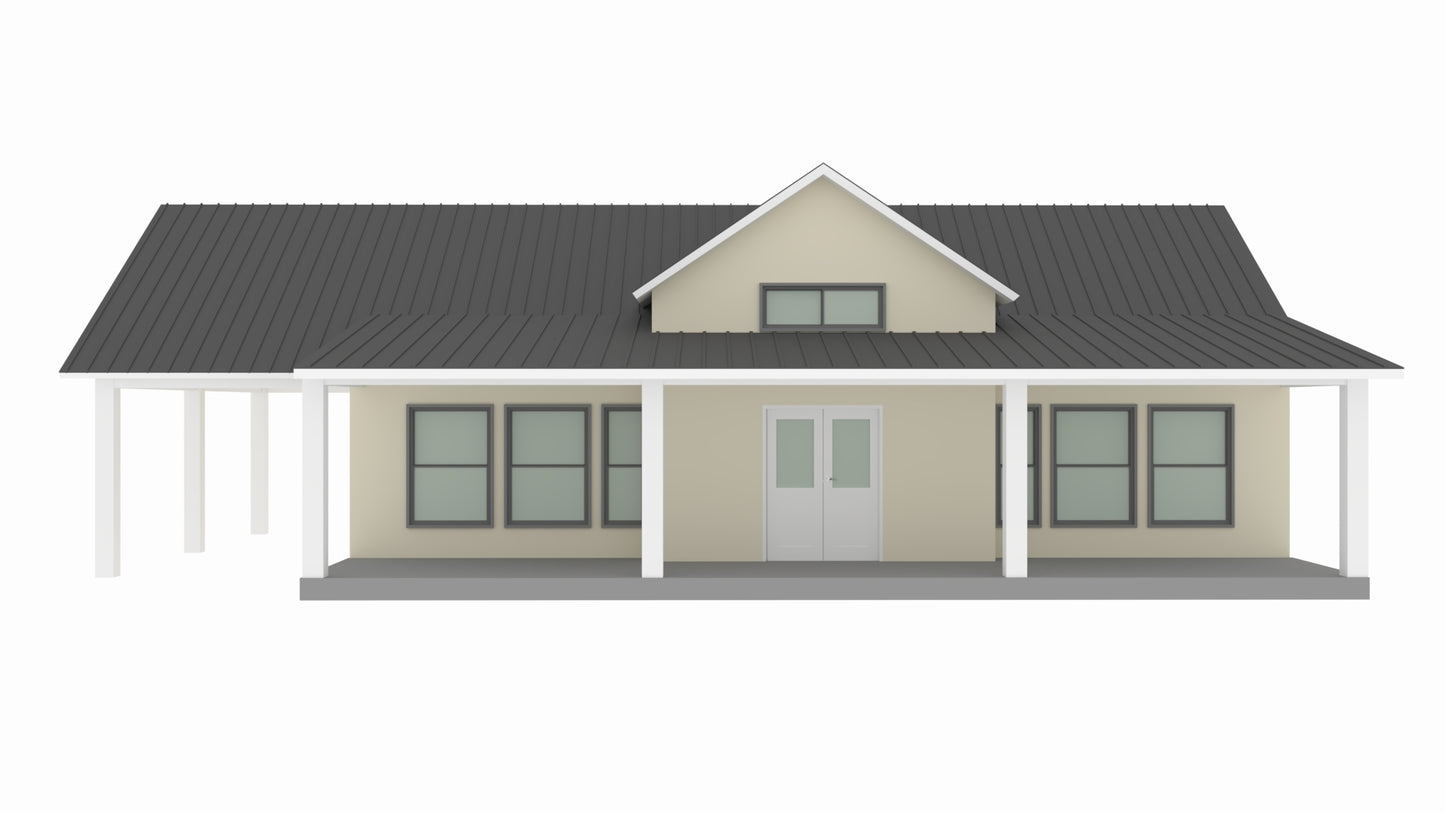 BCO-40055-L Lanier Barndominium House Plan