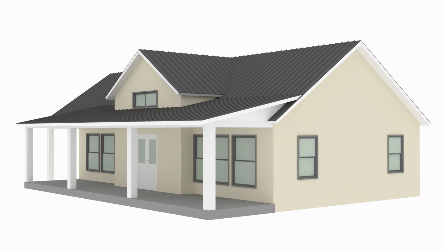 BCO-40055-L Lanier Barndominium House Plan