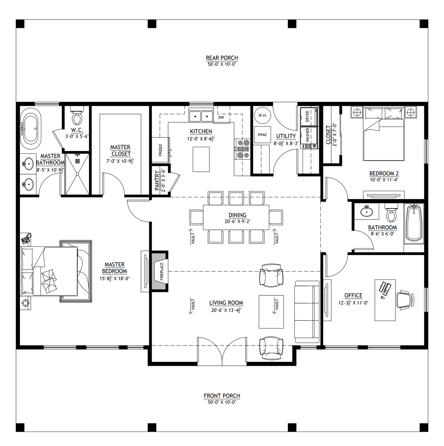 BCO-40055 Cheryl Barndominium House Plan