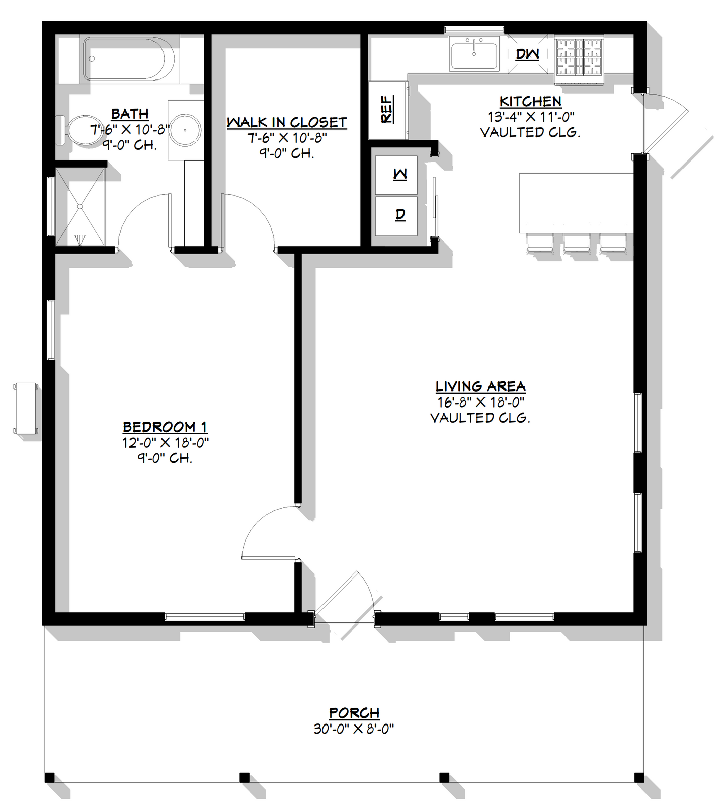 BCO-40058 Olsen Barndominium House Plan