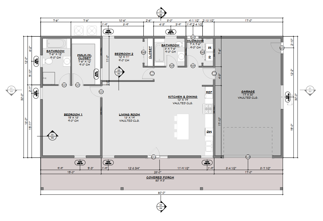 BCO-40061 Elise Barndominium House Plan