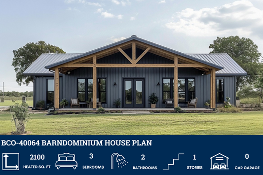 BCO-40064 Barndominium House Plan