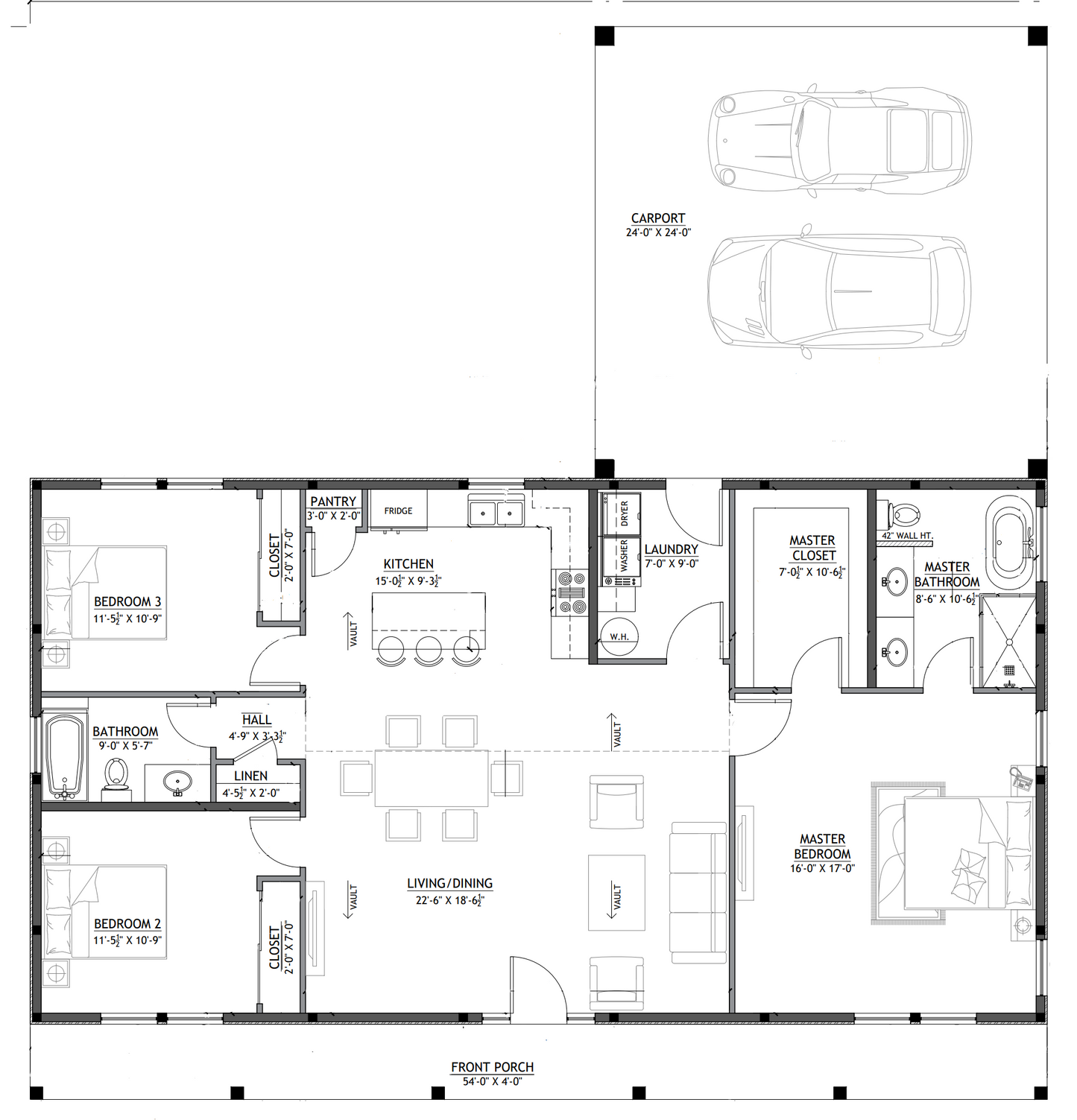 BCO-40067-W West Barndominium House Plan