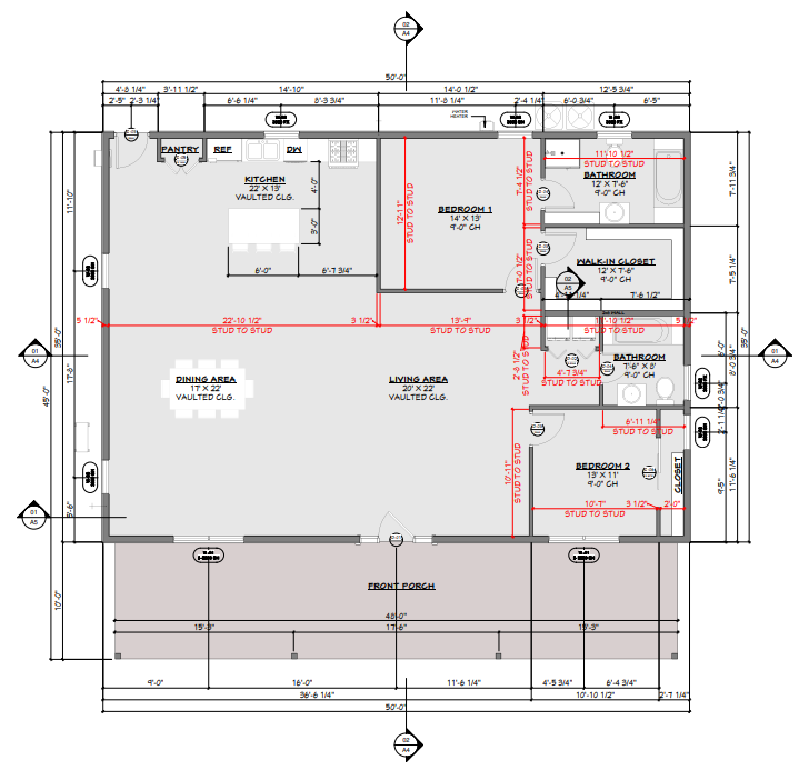 BCO-40069 Jay Barndominium House Plan