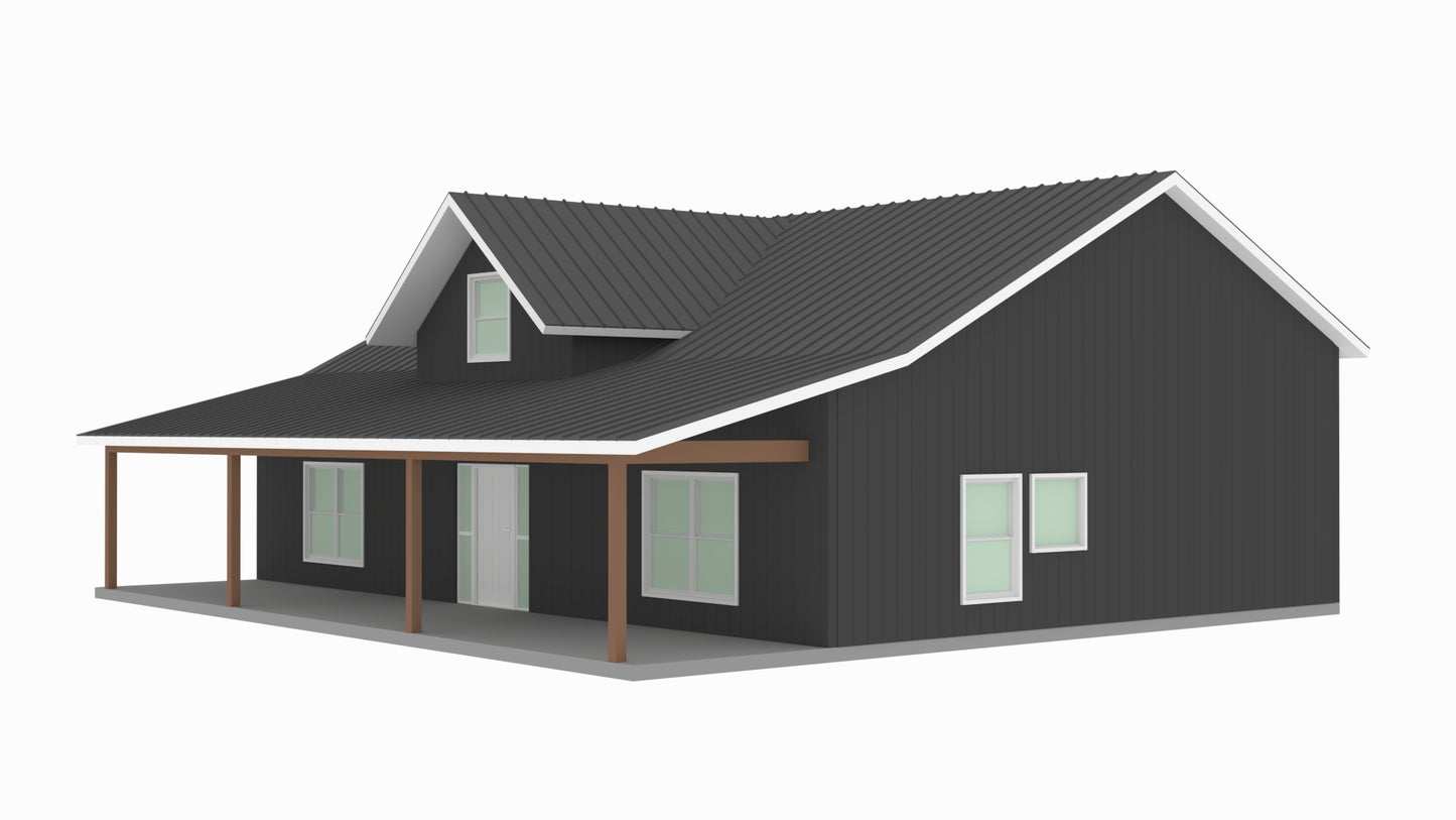 BCO-40069 Jay Barndominium House Plan