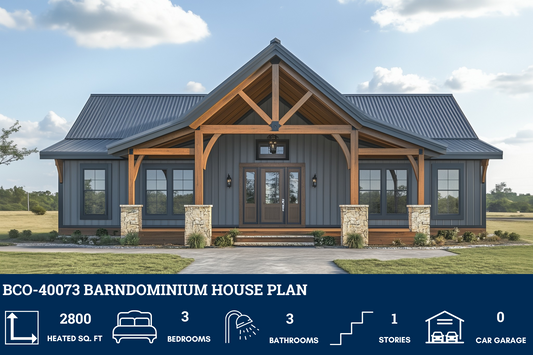 BCO-40073 Wilbur Barndominium House Plan