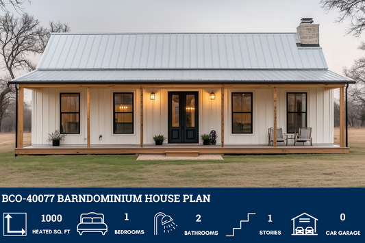 BCO-40077 Barndominium House Plan