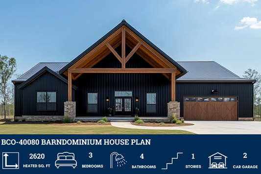 BCO-40080 Barndominium House Plan