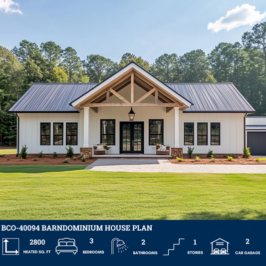 BCO-40094 Barndominium House Plan