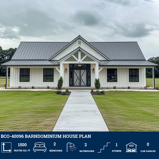 BCO-40096 Barndominium House Plan