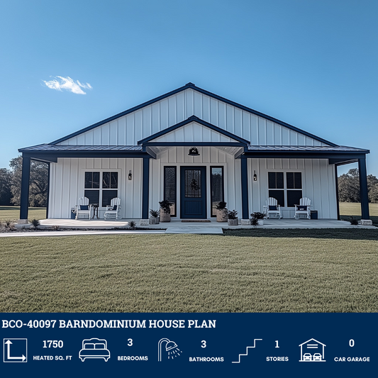 BCO-40097 Barndominium House Plan