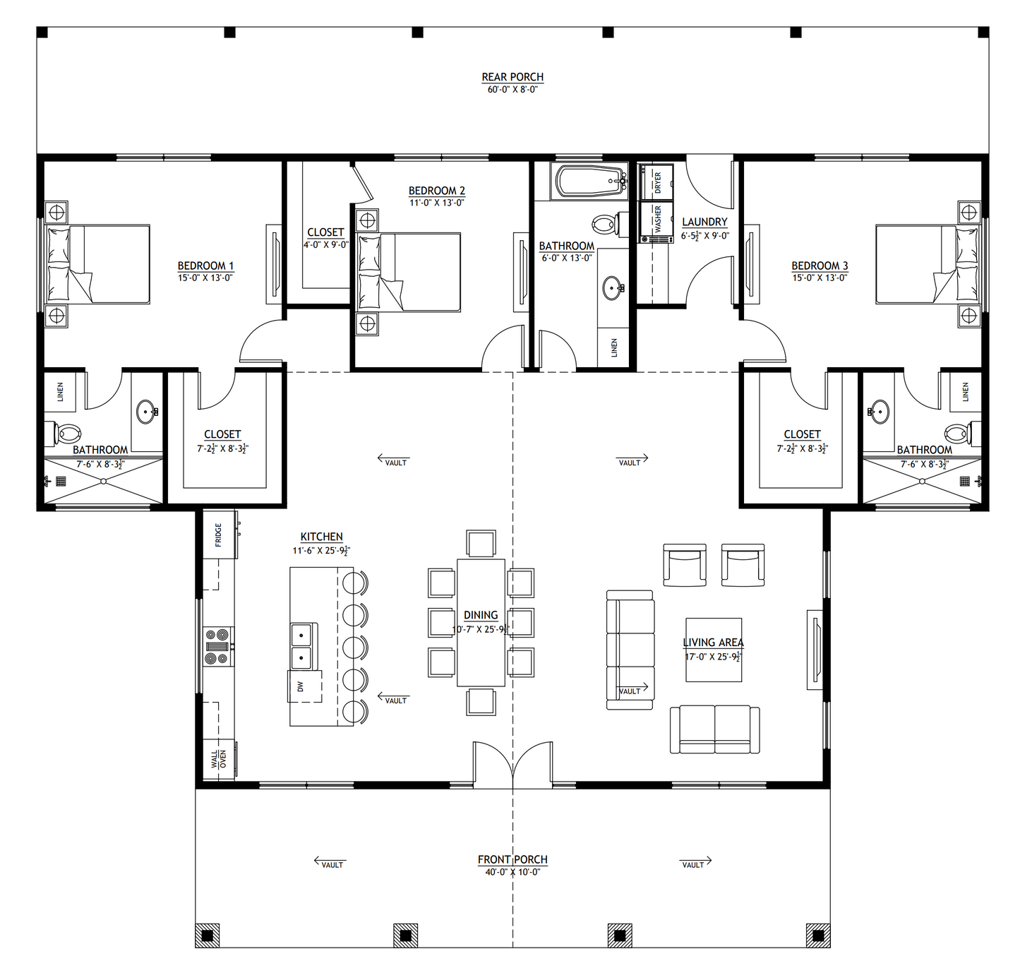 BCO-40098 General Barndominium House Plan