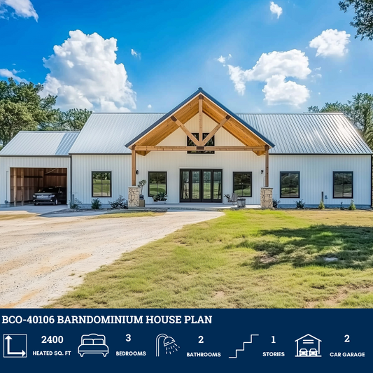 BCO-40106 Barndominium House Plan