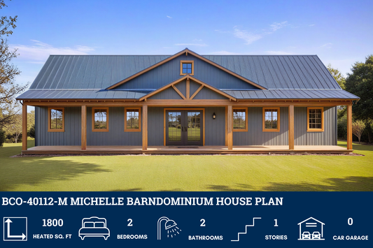 BCO-40112-M Michelle Barndominium House Plan
