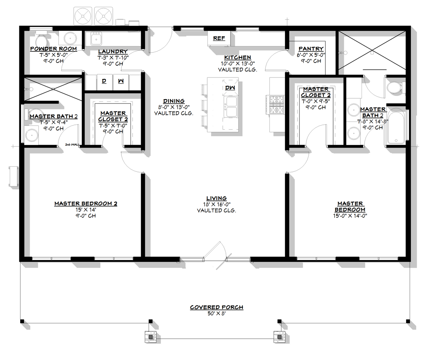 BCO-40122-M Mira Barndominium House Plan