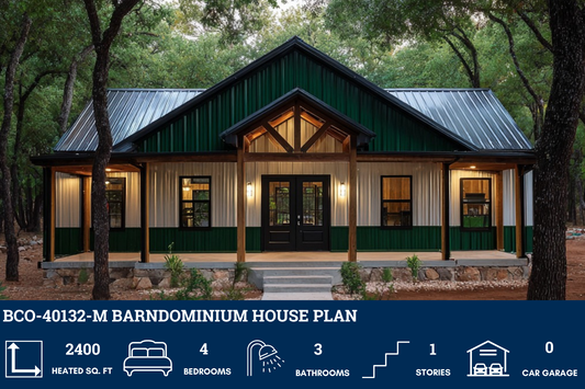 BCO-40132-M Barndominium House Plans