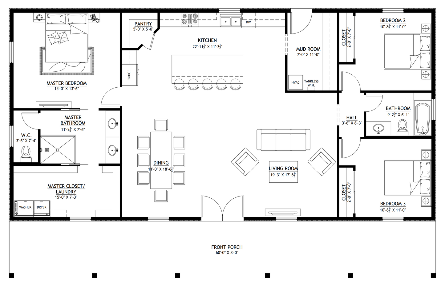 BCO-40153 Bray Barndominium House Plan