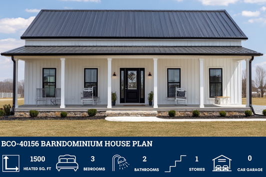 BCO-40156 Barndominium House Plan