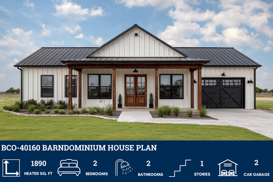 BCO-40160 Barndominium House Plan