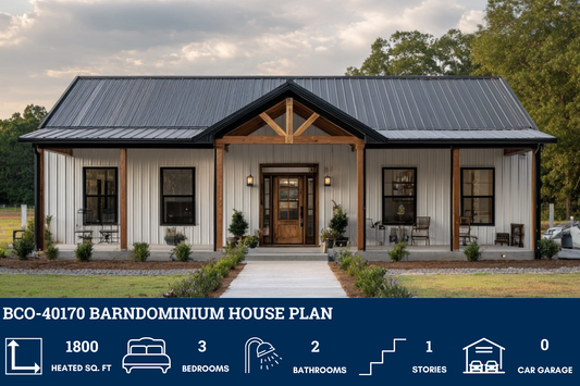 BCO-40170 Barndominium House Plan