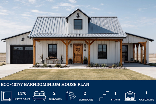 BCO-40177 Barndominium House Plan