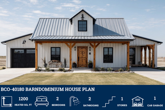 BCO-40180 Barndominium House Plan