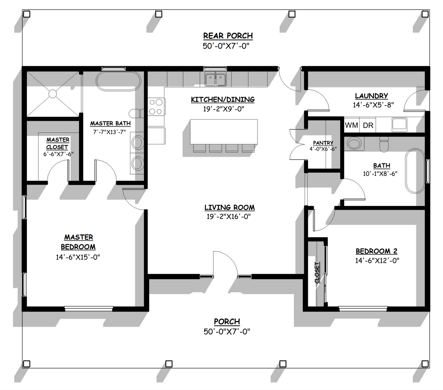 BCO-40184 Sonya Barndominium House Plan