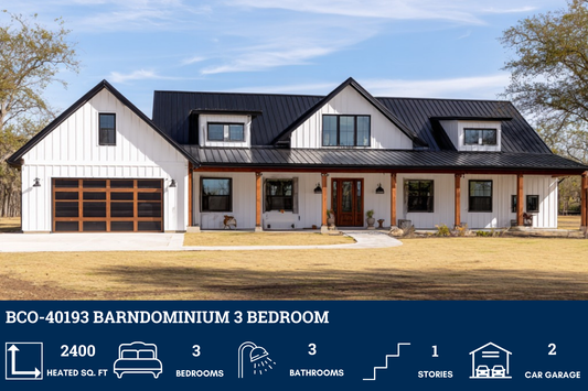 BCO-40193 Barndominium House Plan