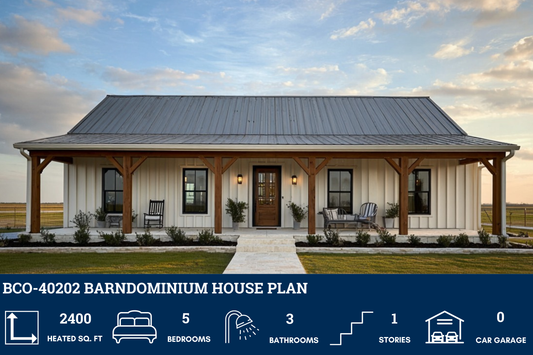 BCO-40202 Barndominium House Plan