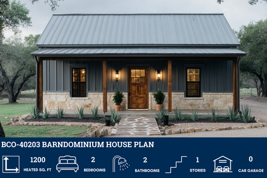 BCO-40203 Barndominium House Plan