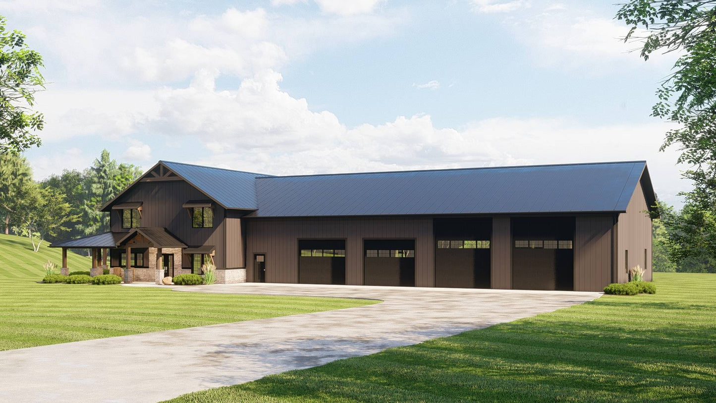 BG-20001-B Preston Barndominium House Plan