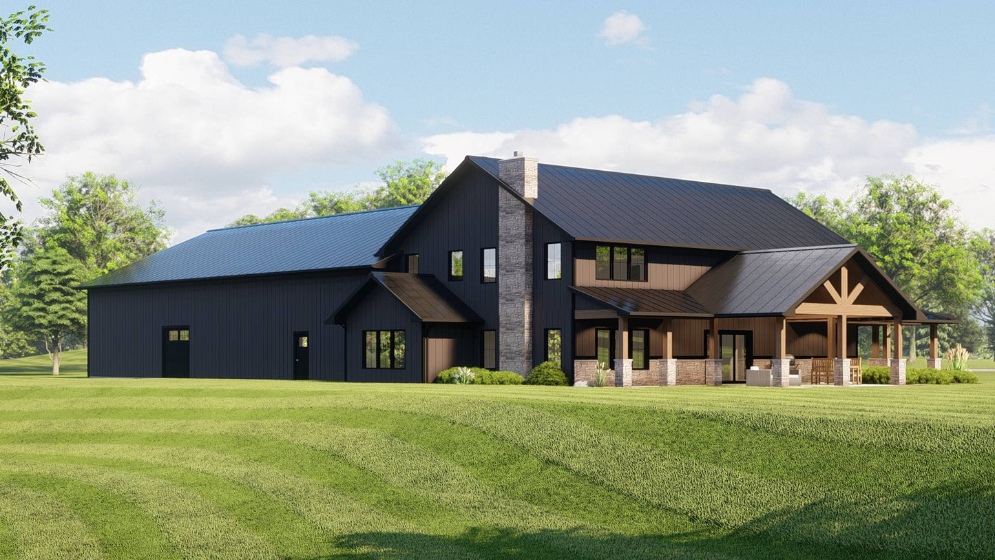 BG-20001-B Preston Barndominium House Plan