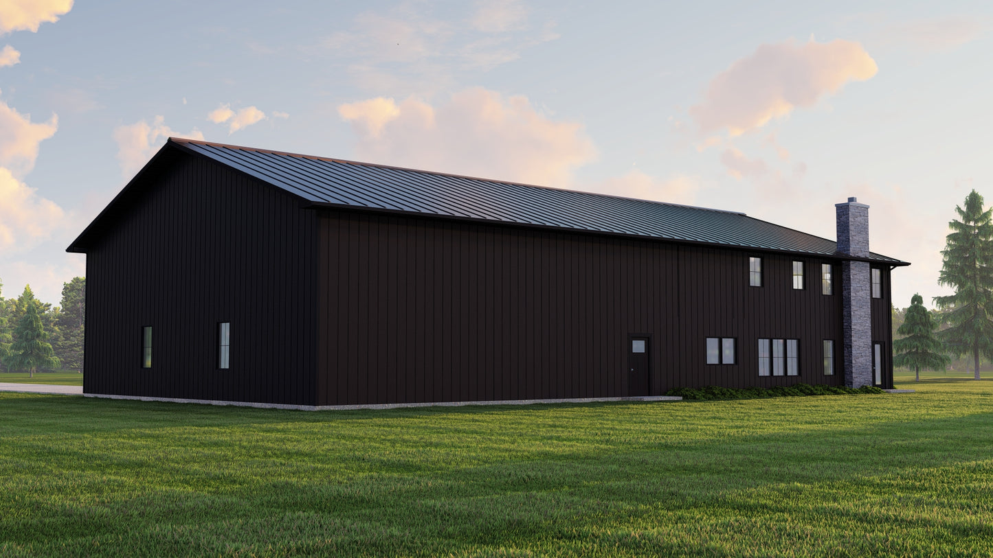 BG-20001-C Meridian Barndominium House Plan