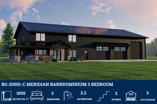 BG-20001-C Meridian Barndominium House Plan
