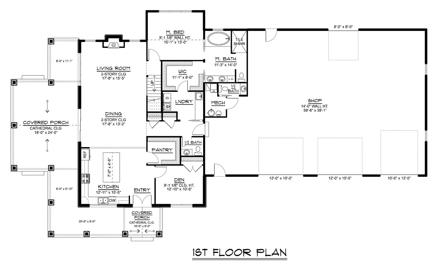 BG-20001 Blackwood Barndominium House Plan