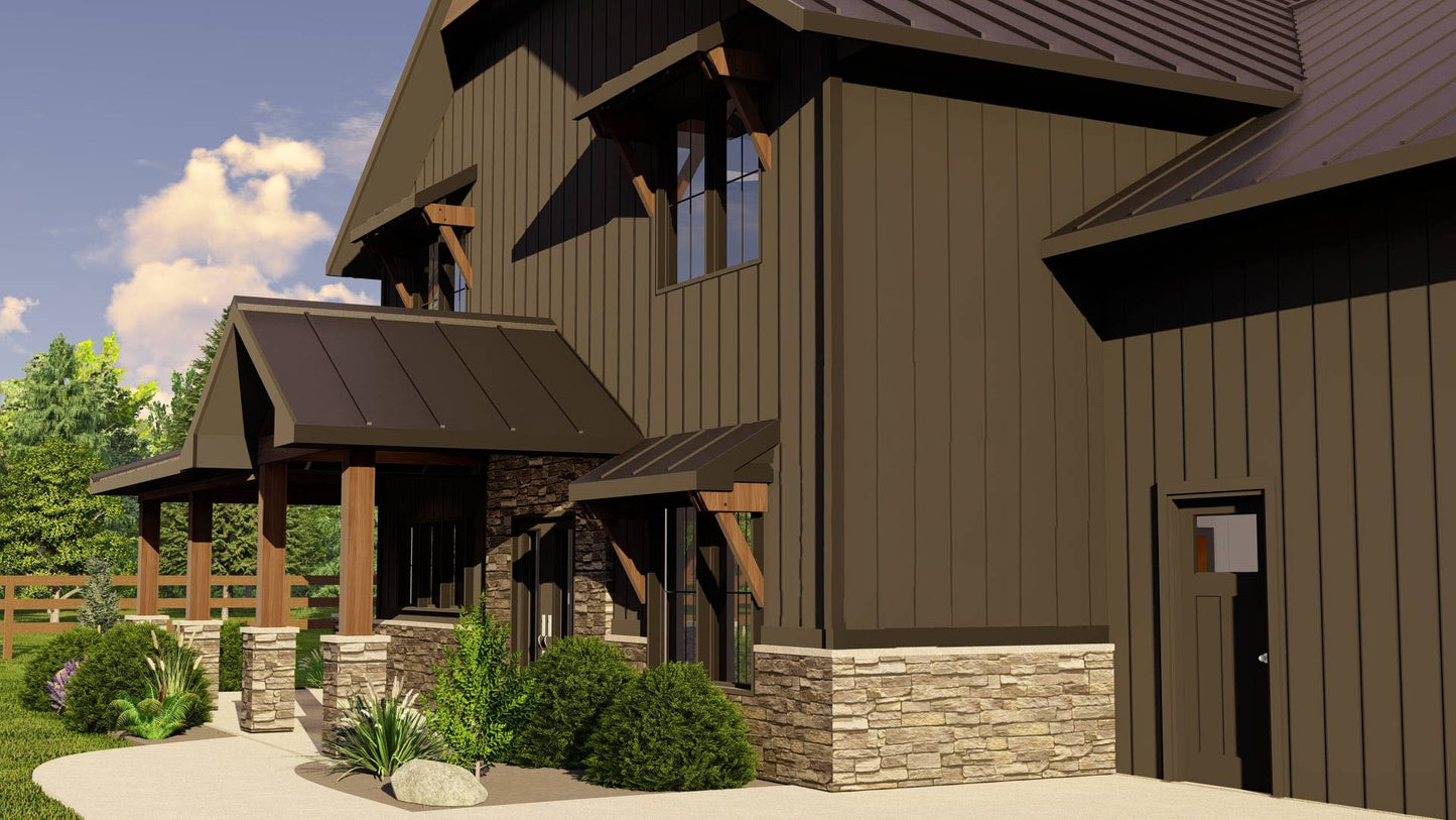 BG-20001 Blackwood Barndominium House Plan