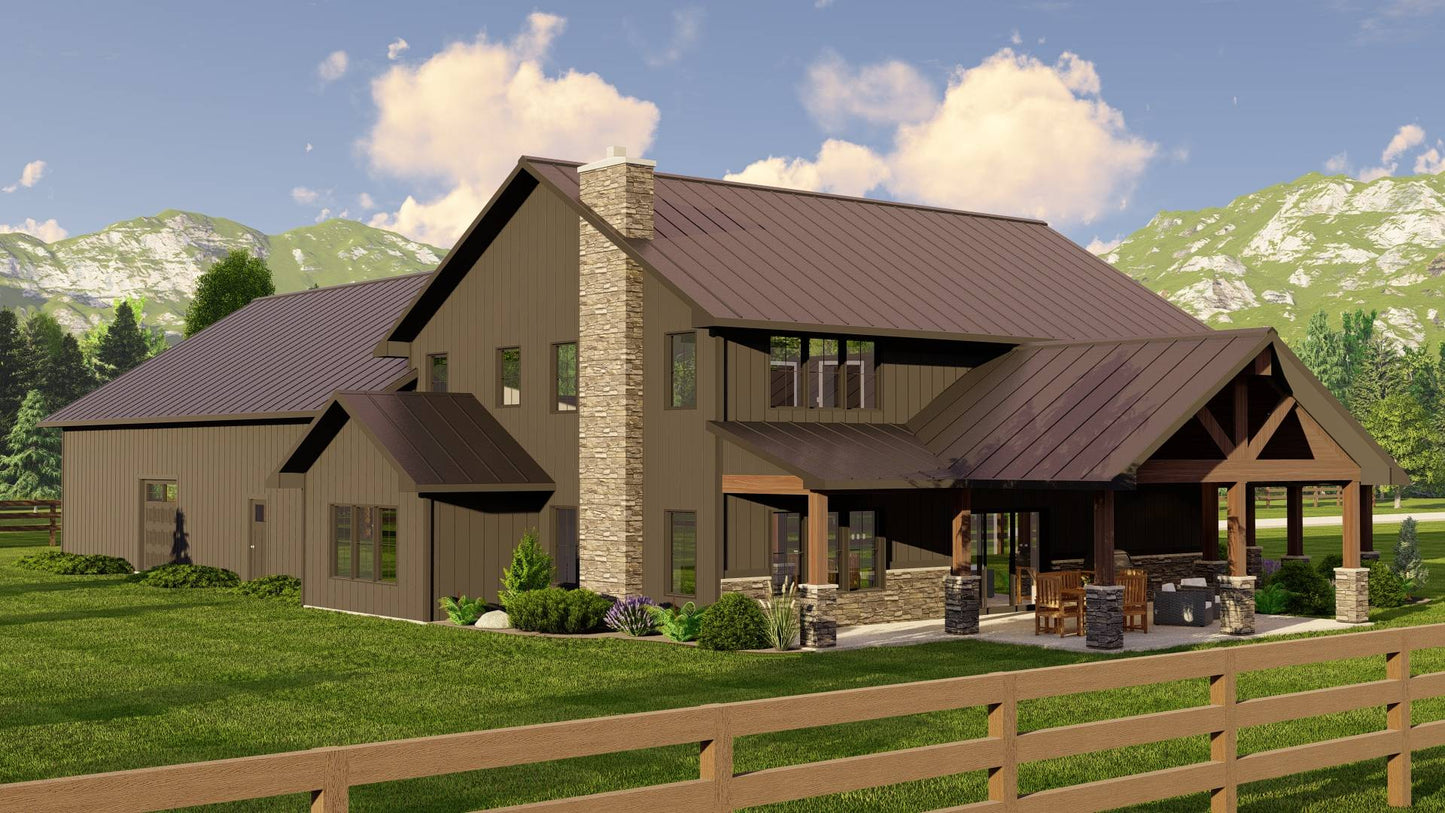 BG-20001 Blackwood Barndominium House Plan