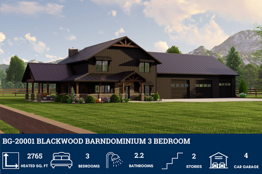 BG-20001 Blackwood Barndominium House Plan