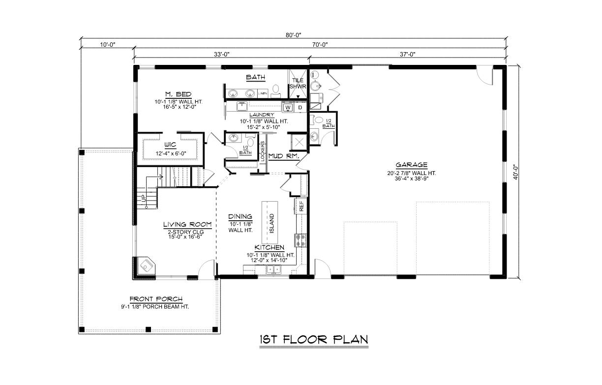 BG-20002 Sterling Barndominium House Plan