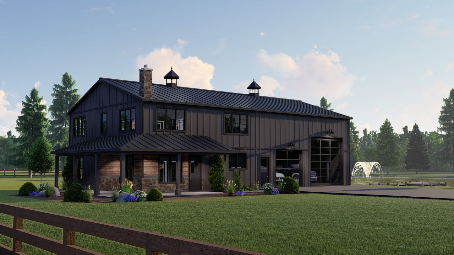 BG-20002 Sterling Barndominium House Plan