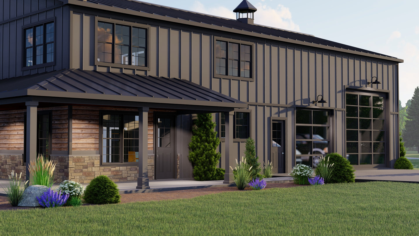 BG-20002 Sterling Barndominium House Plan