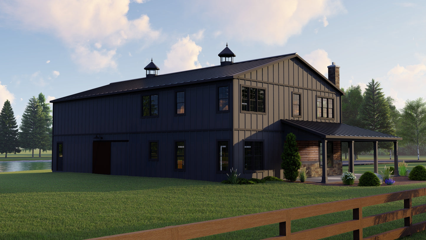 BG-20002 Sterling Barndominium House Plan