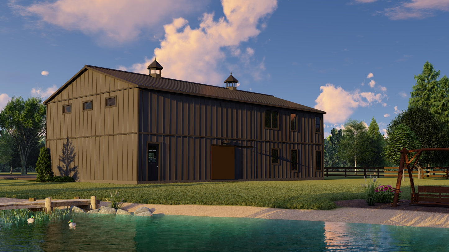 BG-20002 Sterling Barndominium House Plan