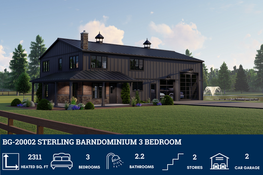 BG-20002 Sterling Barndominium House Plan
